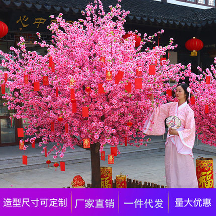 仿真桃花樹，現(xiàn)代裝飾不可或缺的存在