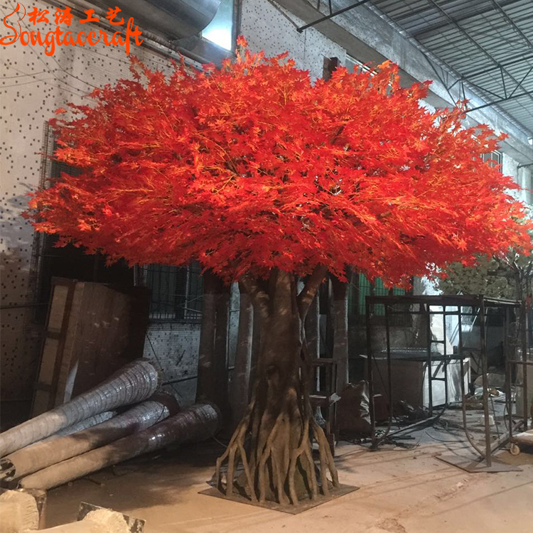 仿真楓樹(shù)的制造原料和安裝過(guò)程